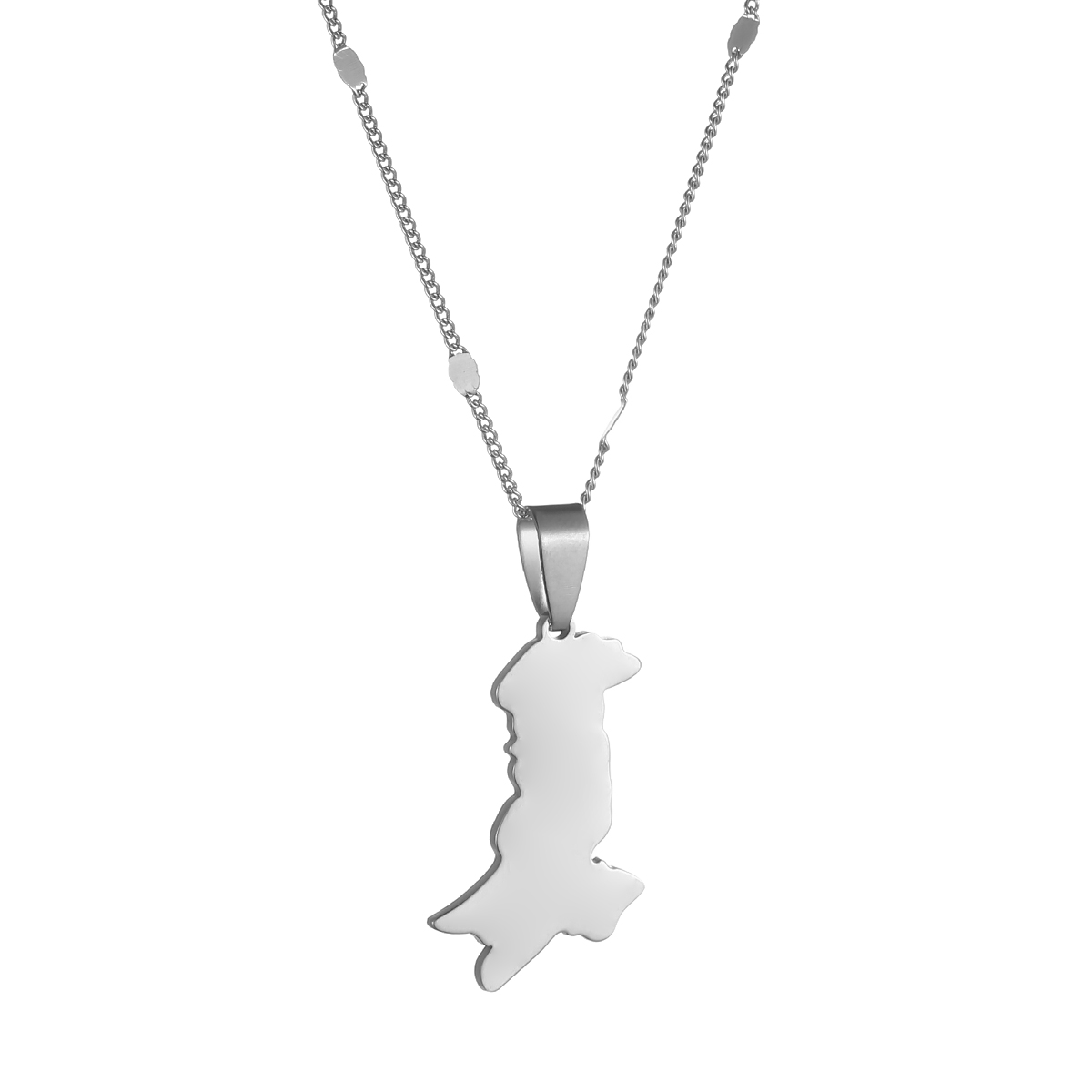 Ethnic Fashion Pakistan - Pakistan mappa e bandiera collane con