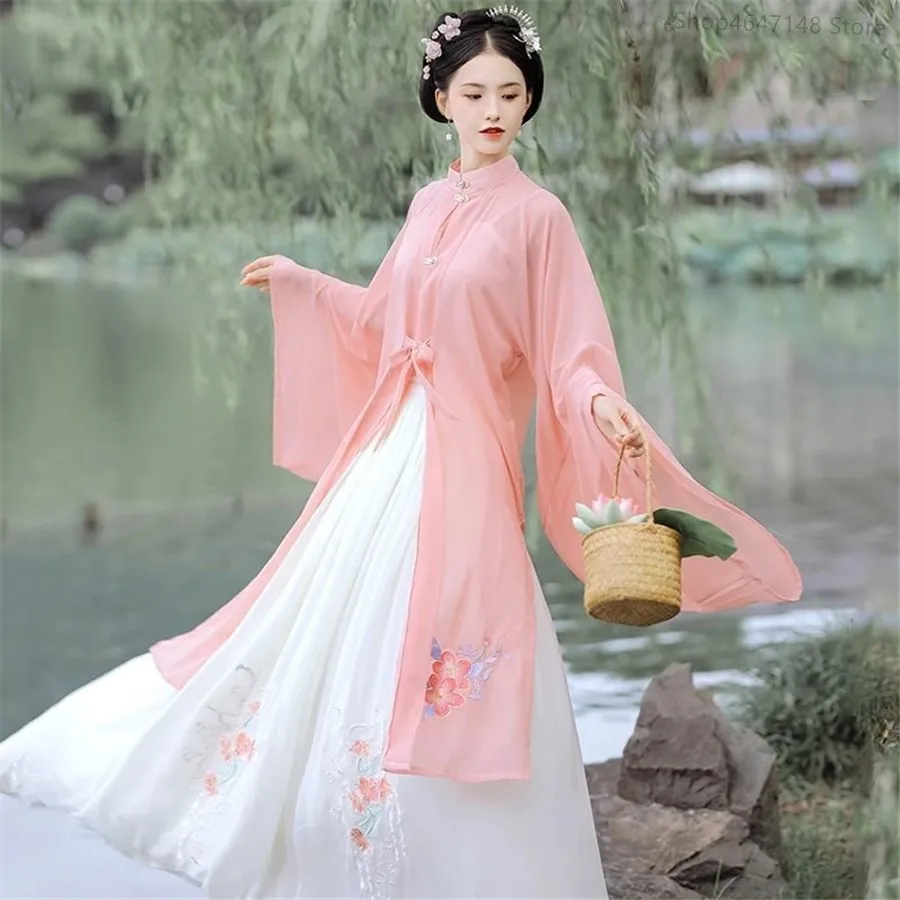 Ethnic Dress Fashion Show - Abito Tradizionale Cinese Rosa Arancione Verde