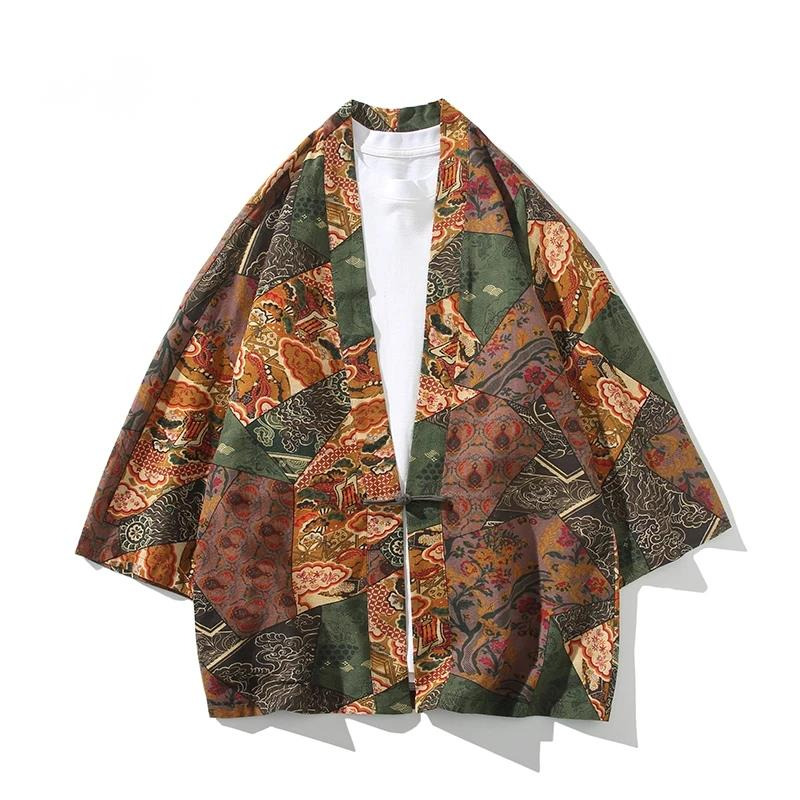 Ethnic Fashion In - Stampa stile etnico Yukata Uomo Donna