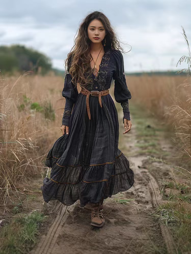 Abito vintage con stampa flore - Ethnic Boho Fashion recensione e prezzo