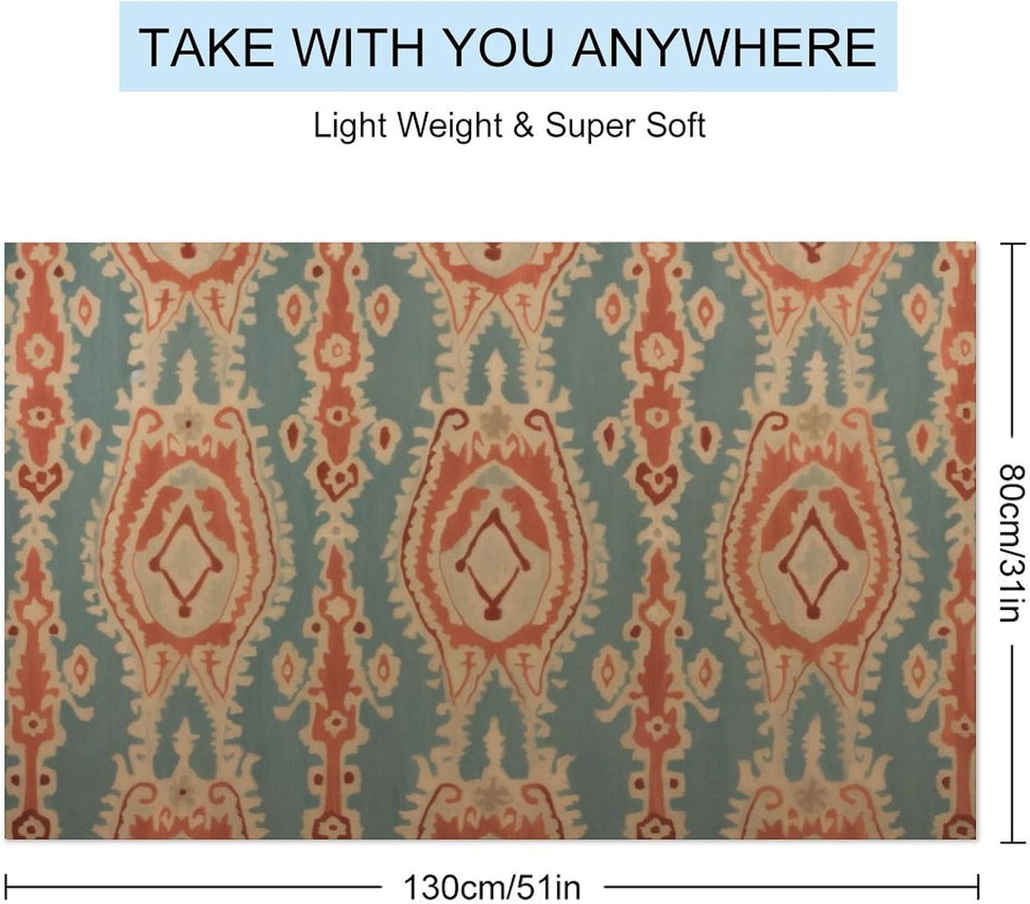 Teli da Spiaggia con Motivi in - Ikat Woven Fabric recensione e prezzo