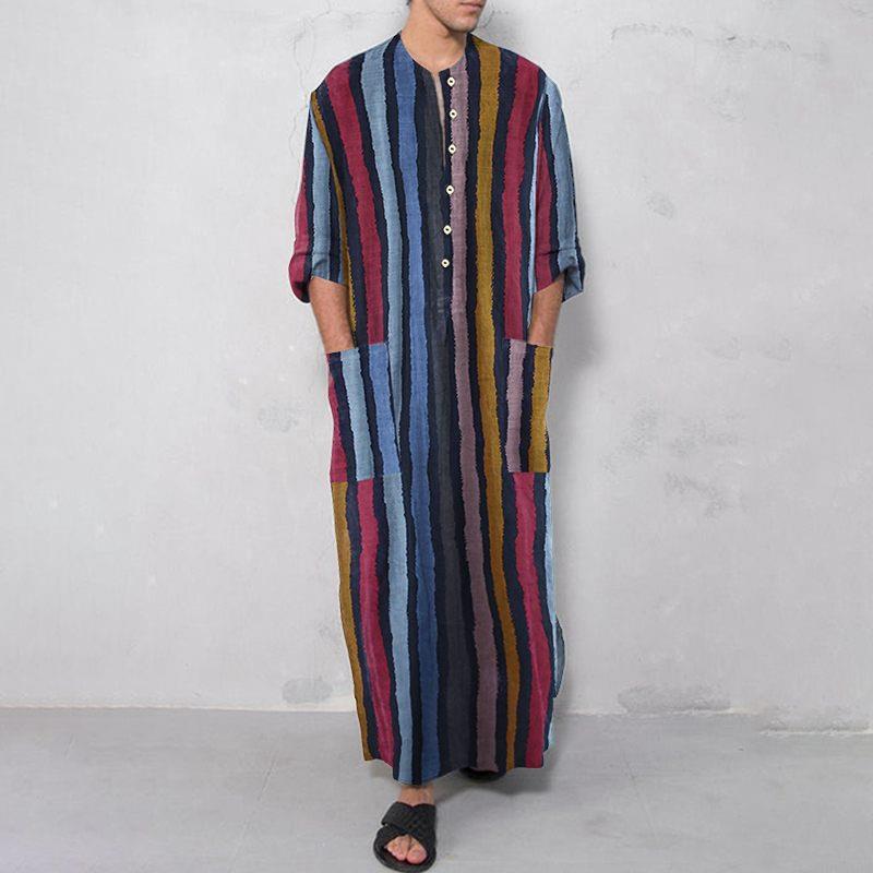Camicia Lunga da Uomo a Righe  - Ethnic Fashion Design recensione e prezzo