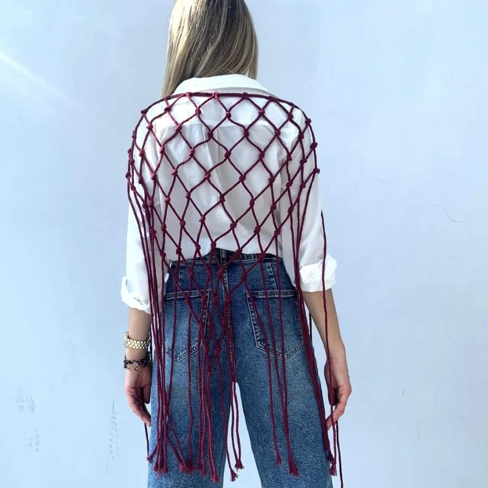 Sciarpa Bohemien con Frange a  - Ethnic Fashion Design recensione e prezzo