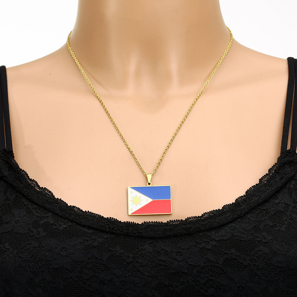 2024 collana con bandiera fili - Ethnic Fashion Philippines recensione e prezzo